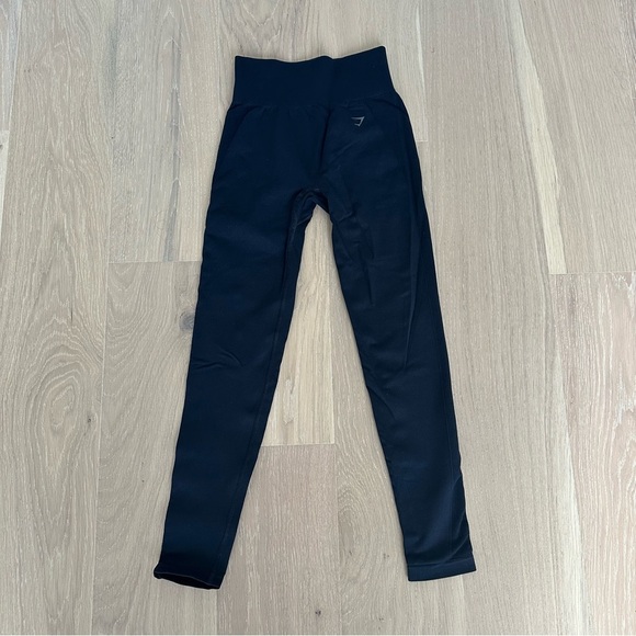 Gymshark Women's Flex High Waisted Leggings Size Small Black Workout Running - Picture 2 of 6